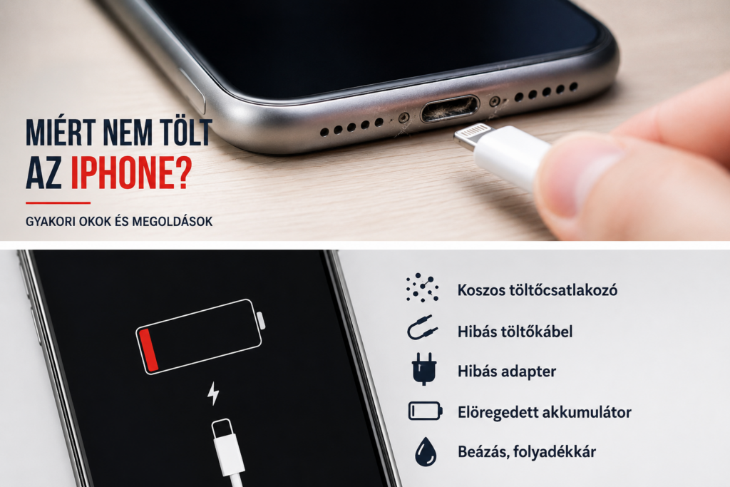 Miért nem tölt az iPhone? Gyakori töltési problémák és megoldások